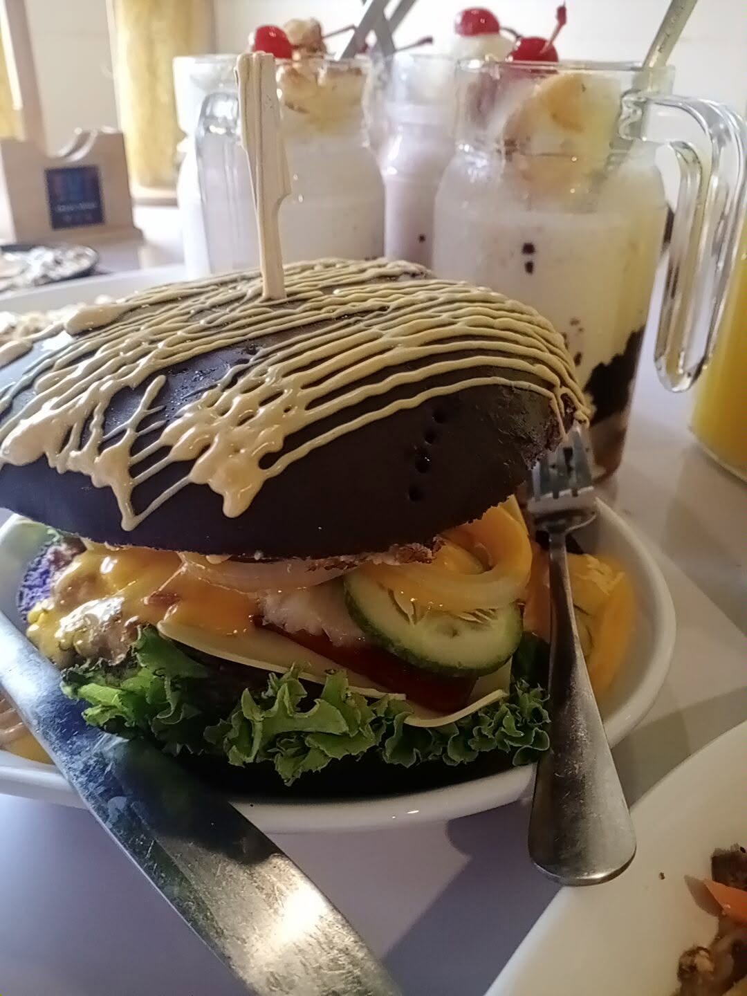 Aloha Giant Mozzarella Burger