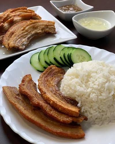 RM7 Fried Pork Liempo